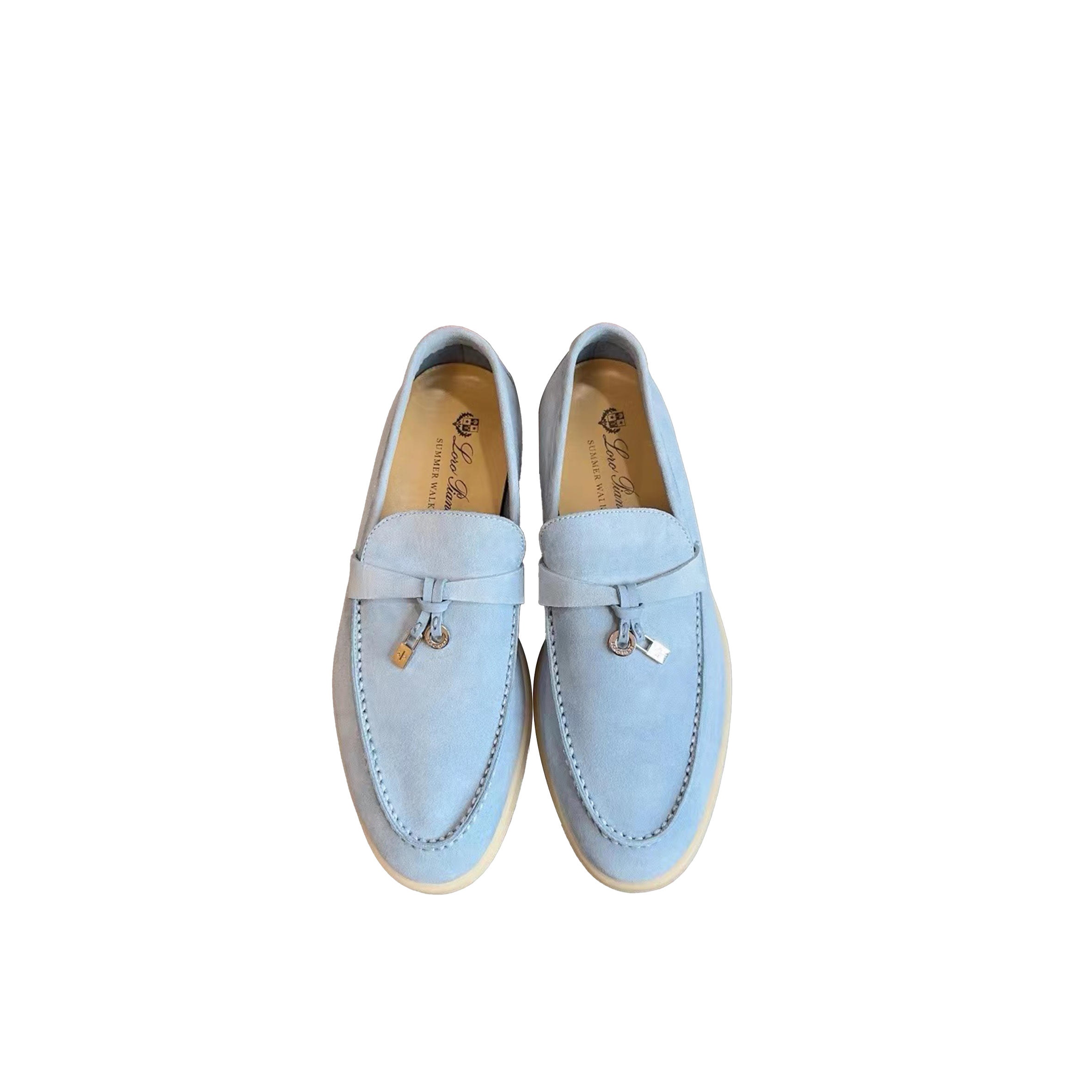 L**o p*ana blue suede summer charms walk loafers fan3992